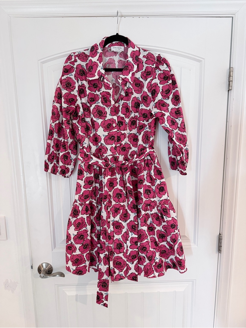 kate spade Pink Floral Button-Up Dress